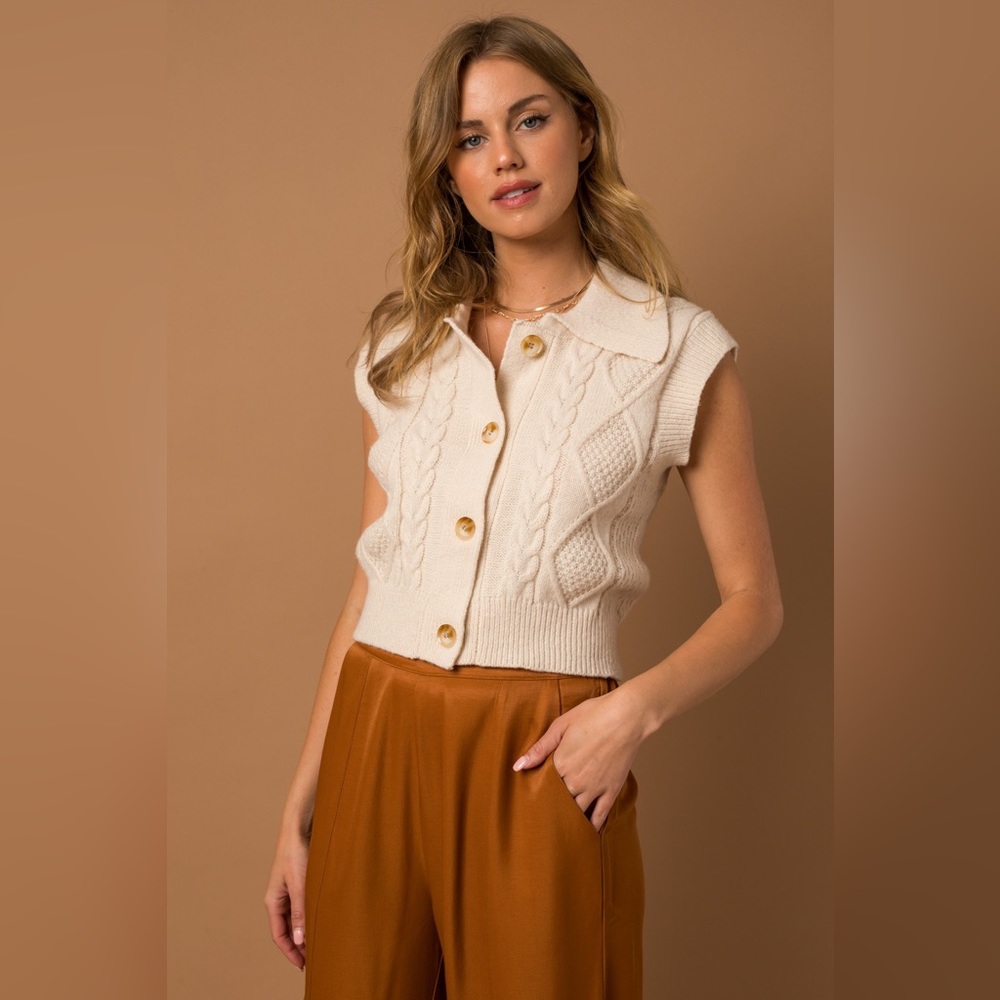Vest White Gilli Sweater